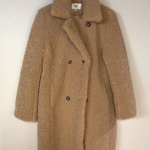 MKT Studio Brown Teddy Shearling Coat